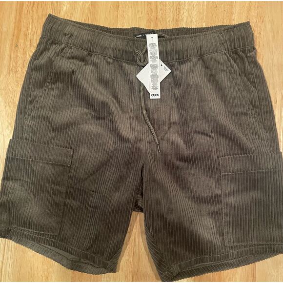 Osos Cordoroy Shorts, Wide Wale, Olive, Size, NWT, $27, B69 - Picture 7 of 8